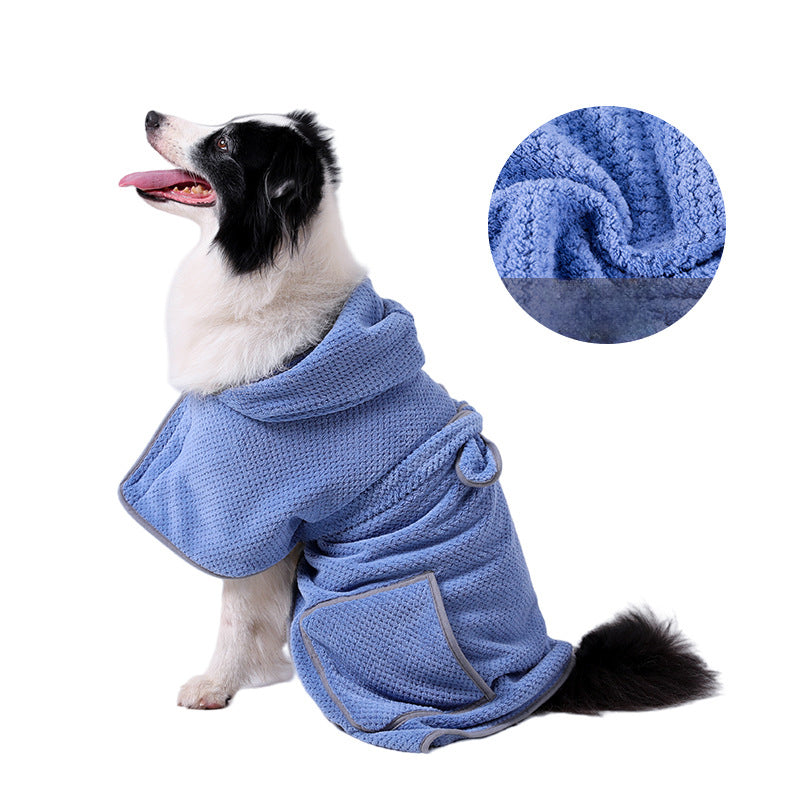The Ultimate Solution for Your Wet Dog: High Absorbent Pet Bath Robe